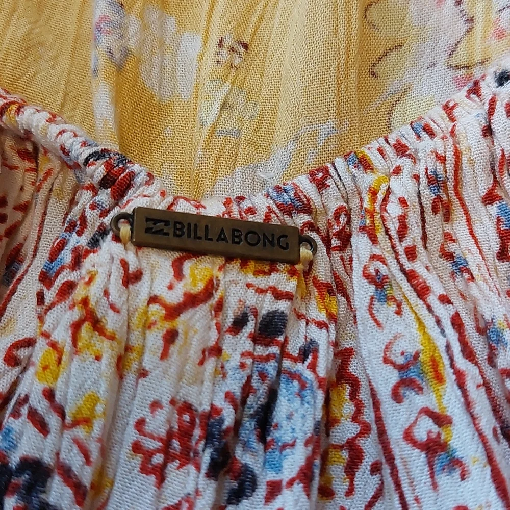 Sea Bound Floral Halter Beach Romper Billabong Juniors S Small Shirt Shorts - Picture 2 of 8